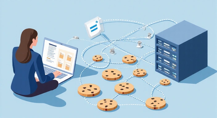 Digital cookies illustration affecting user experience