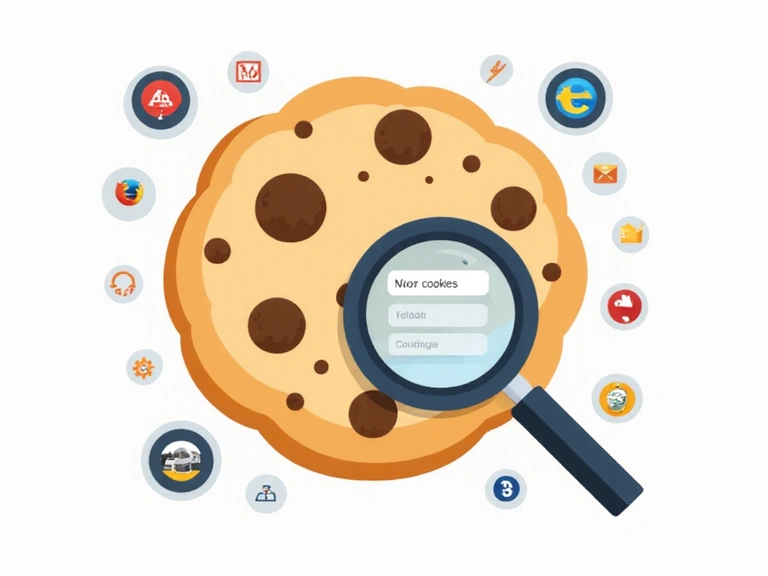 Cookie symbol with browser settings